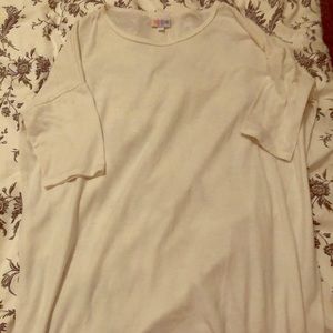 LULAROE WHITE IRMA XS